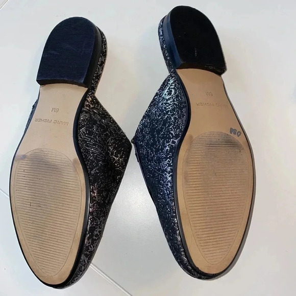 Marc Fisher Black and Silver Mules Size 6 - Picture 8 of 8